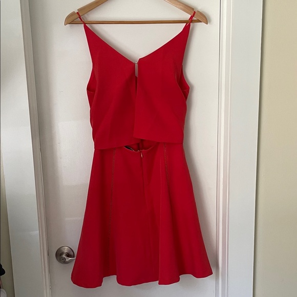 Adelyn Rae Red Mini Dress - Picture 4 of 4